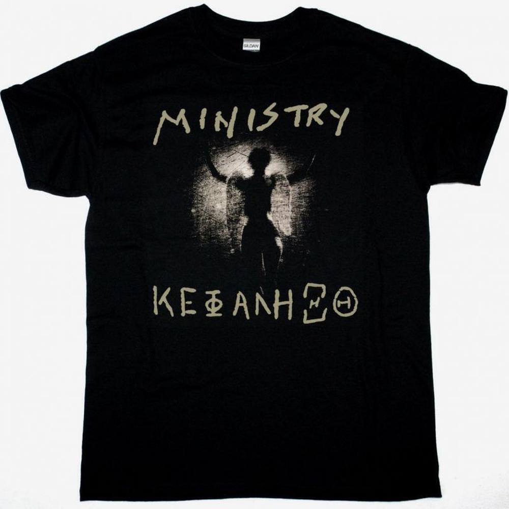 Ministry Tour Industrial Metal Band Graphic New Black T Shirt